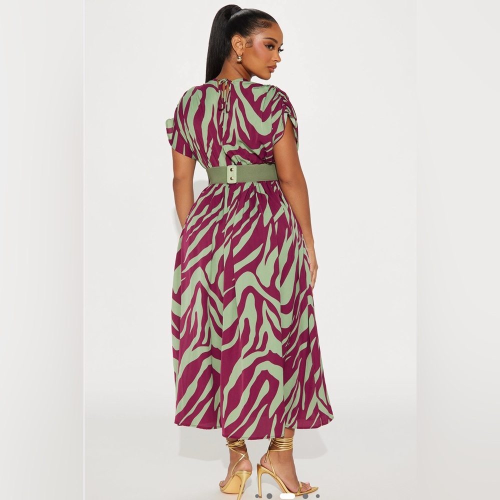 Stylish Zebra Print Dress